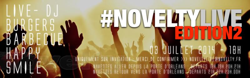 Visuel #NOVELTYLIVEFESTIVAL Edition 2 reportée